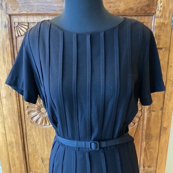 Vintage 1960s Black Professional Dress - Madmen - Picture 3 of 9